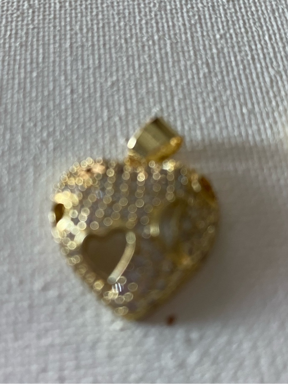 Gold-tone Heart Pendant